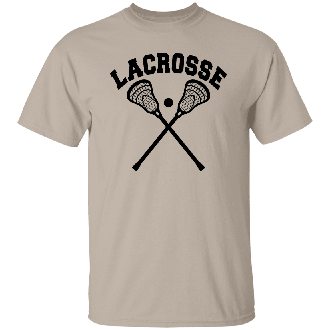 Lacrosse Arched Word with Sticks