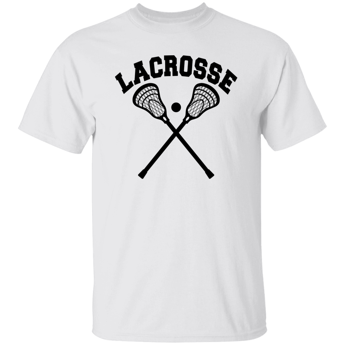 Lacrosse Arched Word with Sticks