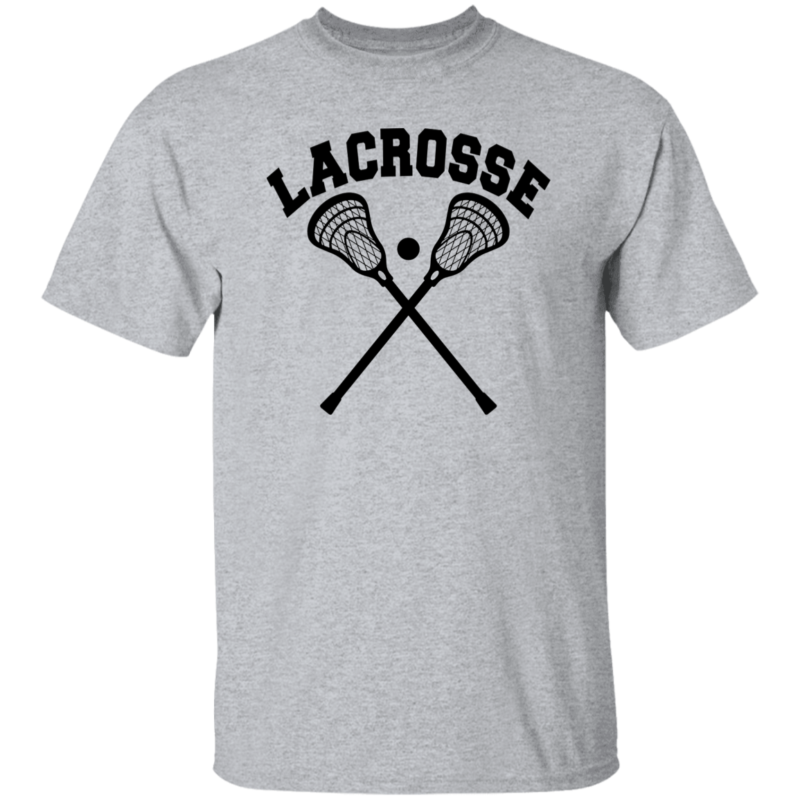 Lacrosse Arched Word with Sticks