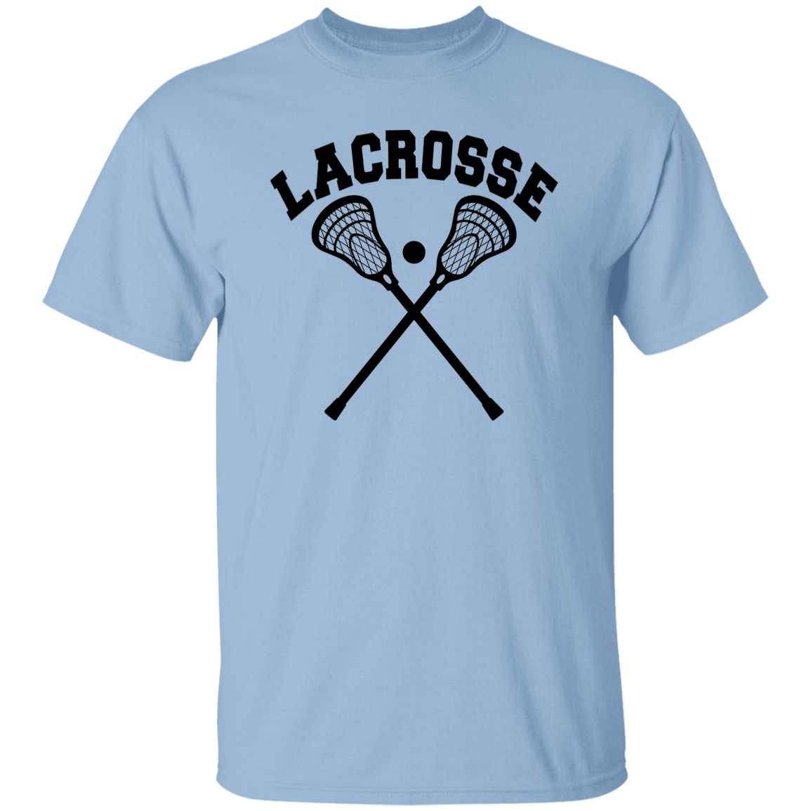 Lacrosse Arched Word with Sticks